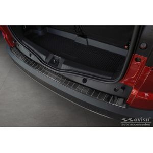 Zwart RVS Bumper beschermer passend voor Dacia Jogger 2022- 'Ribs' AV245258