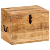 Opbergbox 39x28x31 cm massief mangohout