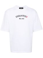 DSQUARED2 t-shirt en coton à logo imprimé - Blanc