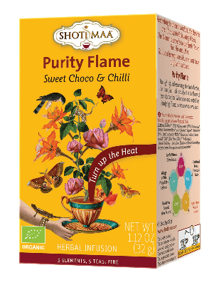 Shoti Maa Purity Flame - Vuur - kruidenthee van cacao, munt & peper, bio