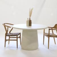 Eettafel Romy Rond 150cm Beige - Giga Meubel