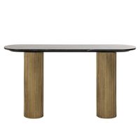 Richmond Sidetable Dayton Marmer en Brass, 130cm - Goud