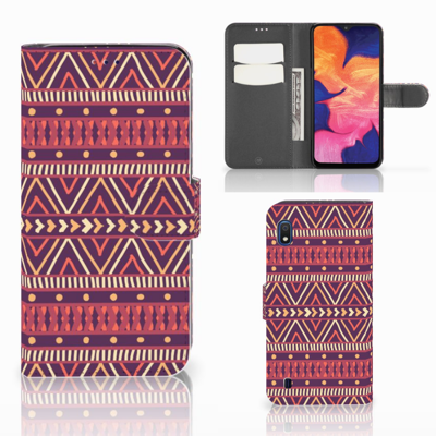 Samsung Galaxy A10 Telefoon Hoesje Aztec Paars Samsung Galaxy A10 Telefoon Hoesje Aztec Paars