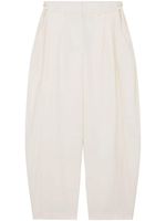 Stella McCartney pleated wide-leg wool trousers - Tons neutres