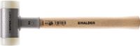 Halder Kunststofhamer | lengte 330 mm hoofd-d. 30 mm | hickory terugslagvrij | hard nylon wit | 1 stuk - 3366.030 - 3366.030 - thumbnail