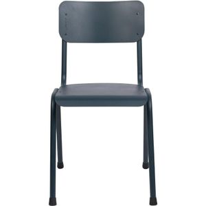 Zuiver Back to School stoel outdoor grey blue