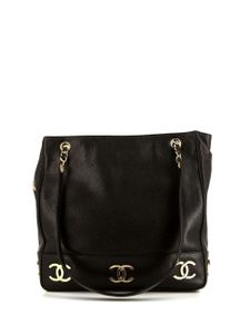 CHANEL Pre-Owned sac porté épaule Triple CC - Noir