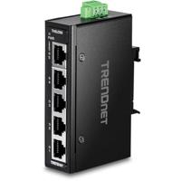 TRENDnet 5-Port Industrial Fast Ethernet DIN-Rail Mini Switch, TI-ELC50