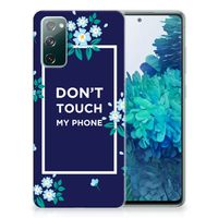 Samsung Galaxy S20 FE Silicone-hoesje Flowers Blue DTMP