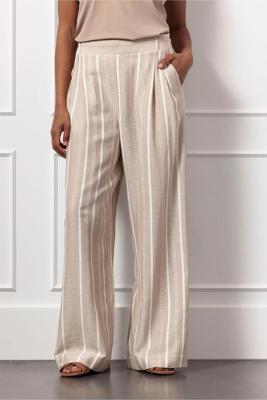 Studio Anneloes Fardeau Gold Stripe Trousers 12995 Broek 2200 Latte