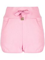 Balmain short à logo embossé - Rose - thumbnail