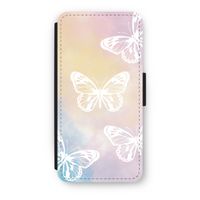 White butterfly: iPhone 7 Flip Hoesje