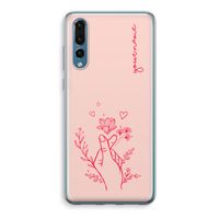 Giving Flowers: Huawei P20 Pro Transparant Hoesje - thumbnail