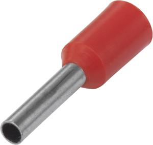 TRU COMPONENTS 1091297 Adereindhulzen 6 mm² Deels geïsoleerd Rood 100 stuk(s)