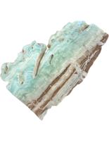 Caribbean Blue Calciet Schijf Half-Edelsteen uit Afghanistan - thumbnail