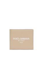 Dolce & Gabbana portefeuille en cuir à logo imprimé - Tons neutres - thumbnail