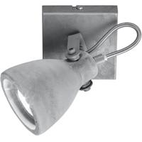 LED Plafondspot - Trion Conry - GU10 Fitting - 1-lichts - Vierkant - Mat Grijs Beton Look - Aluminium