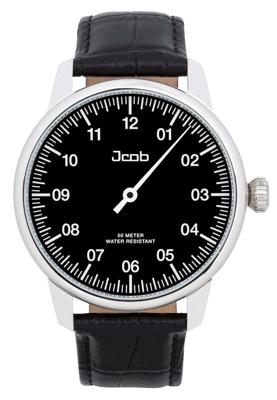 Jcob Einzeiger JCW002-LS02 zwart herenhorloge Jcob Einzeiger JCW002-LS02 zwart herenhorloge