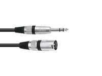 OMNITRONIC Adaptercable XLR(M)/Jack stereo 5m bk - thumbnail