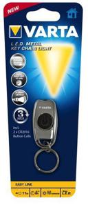 Varta Metal Key Chain Light Sleutelboslamp werkt op batterijen LED Met sleutelhanger 15 lm 6 h 37.6 g