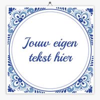 Delfts Blauw tegeltje klassiek - thumbnail