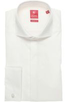 Pure Slim Fit Gala shirt wit, Effen - thumbnail