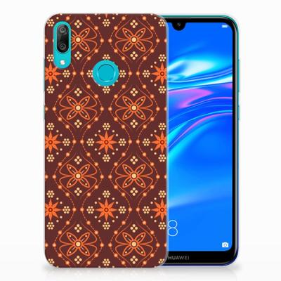 Huawei Y7 2019 TPU bumper Batik Brown