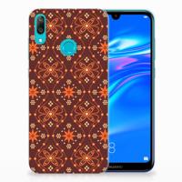 Huawei Y7 2019 TPU bumper Batik Brown