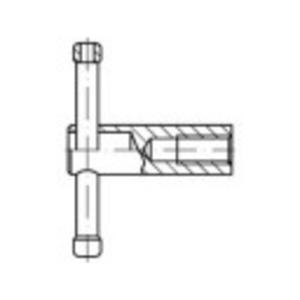 TOOLCRAFT 137877 Knevelmoer M20 DIN 6307 Staal Gebruineerd 1 stuk(s)