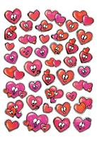 HERMA MAGIC stickers hearts stone 1 sheet etiket