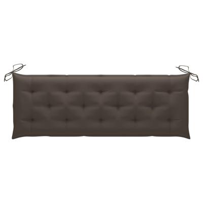 vidaXL Tuinbankkussen 150x50x7 cm stof taupe