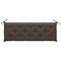 vidaXL Tuinbankkussen 150x50x7 cm stof taupe