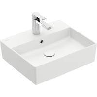 Villeroy & Boch Memento 2.0 Opzet Wastafel - 49.8x42cm - overloop - ceramic+ - stone white 4A0750RW - thumbnail