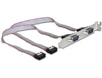 DELOCK Slotplaat - Seriële 2xPort