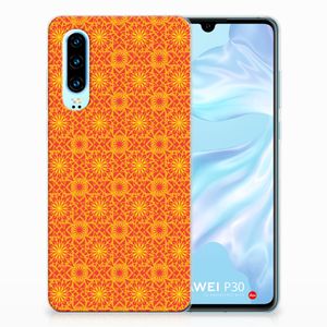 Huawei P30 TPU bumper Batik Oranje