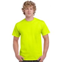 Fel gekleurd neon geel t-shirt