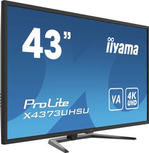 iiyama ProLite X4373UHSU-B1 computer monitor 108 cm (42.5") 3840 x 2160 Pixels 4K Ultra HD Zwart