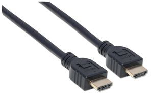 Manhattan 353939 HDMI-kabel HDMI Aansluitkabel HDMI-A-stekker, HDMI-A-stekker 2.00 m Zwart 4K UHD, UL gecertificeerd