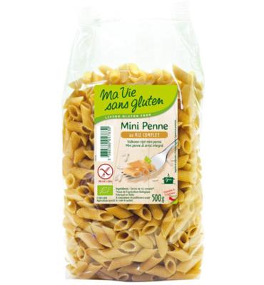 Ma Vie Sans Penne Mini Halfvolkoren Bio - Glutenvrij (500g) Ma Vie Sans Penne Mini Halfvolkoren Bio - Glutenvrij (500g)