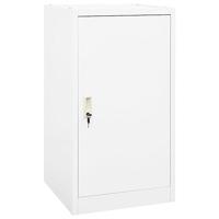 vidaXL Zadelkast 53x53x105 cm staal wit, opbergkast, zadellocker, opbergmeubel, lockerkast, kast, paardensportkast, zadelkast met schap