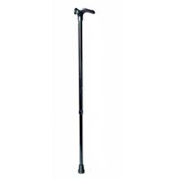 Dynalife wandelstok comfortgrip zwart links 76-99 cm