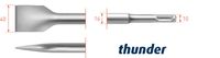 Rotec SDS+ Spadebeitel Thunder 40x250mm - 2150215 - thumbnail