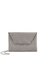 Brunello Cucinelli sac porté épaule à logo - Gris