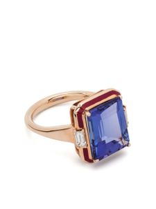 Selim Mouzannar bague Gemma en or rose 18ct sertie de tourmaline et de diamants