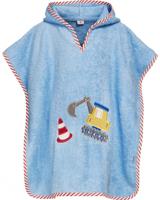 Playshoes badponcho graafwerken junior katoen blauw maat L