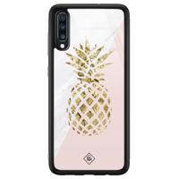 Samsung Galaxy A50 glazen hardcase - Ananas
