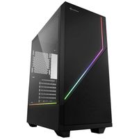 Sharkoon RGB FLOW Midi-tower PC-behuizing Zwart - thumbnail