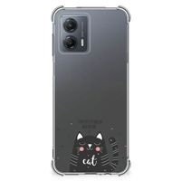 Motorola Moto G53 Stevig Bumper Hoesje Cat Good Day