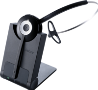 Jabra Pro 930 MS Over Ear headset Telefoon DECT Mono Zwart Noise Cancelling Microfoon uitschakelbaar (mute)