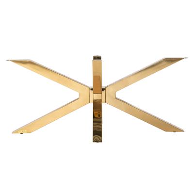 Alleen salontafel X-poot goud (Gold) Richmond